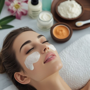 Woman with glowing, clear skin after a professional skin treatment – advanced skincare services at Vibes Salon Siliguri.