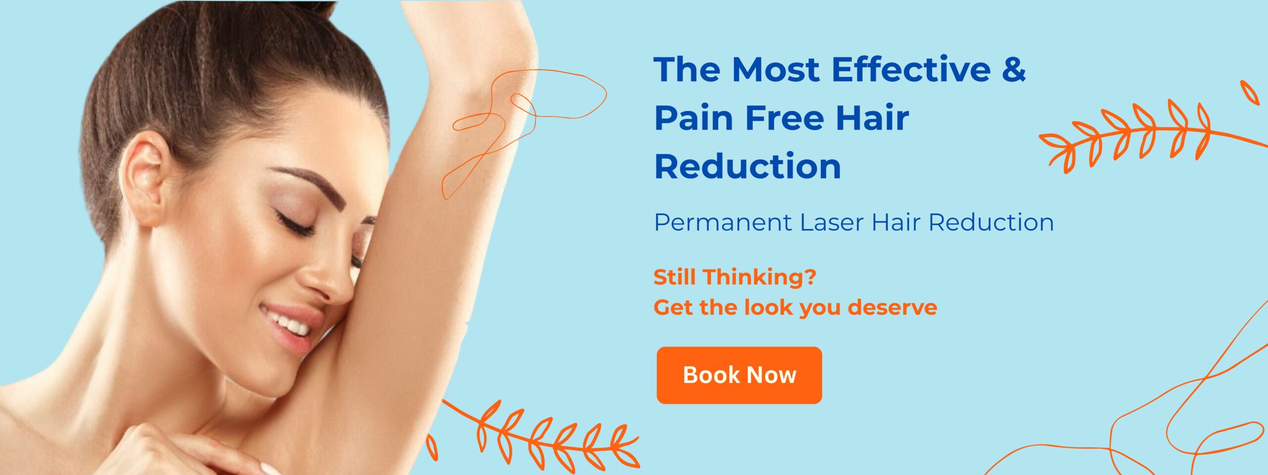 Pain-free permanent laser hair reduction for women – smooth underarms, book now.